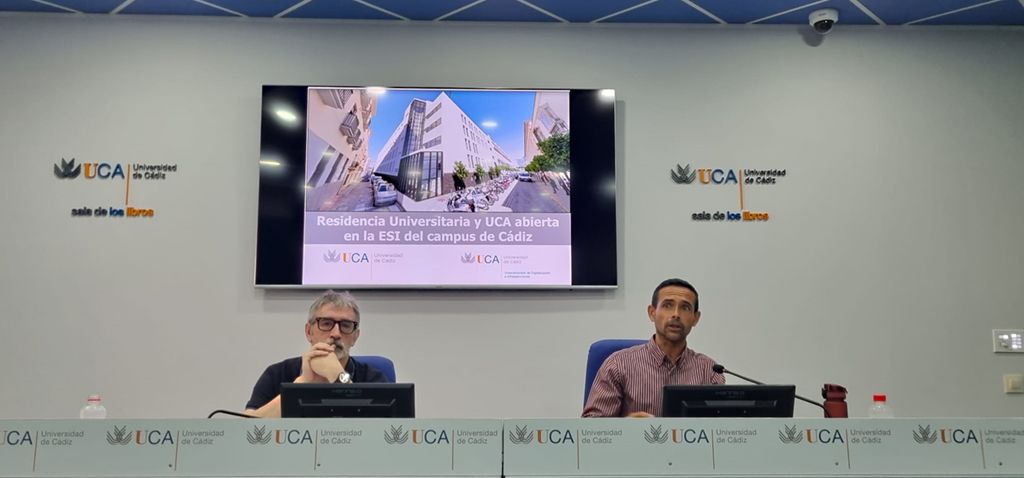 The rector of the UCA presents the preliminary project for the university residence and open cultural centre in the building of the former ESI of Cádiz